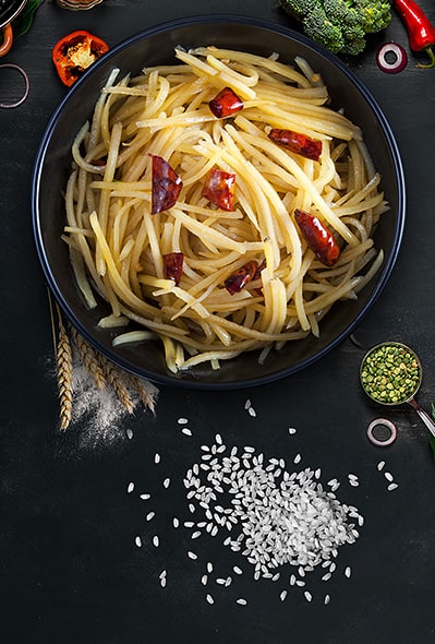 Sour and spicy potatoes