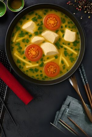 Том Ям суп с курицей<span class=