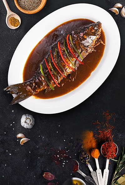 Carp in soy sauce