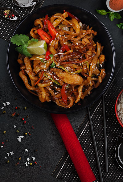 Chicken noodles