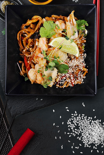 Seafood noodles