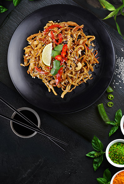Noodles with pork